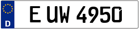 Trailer License Plate